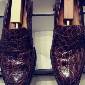 Zelli Renaissance Brown Crocodile shoes